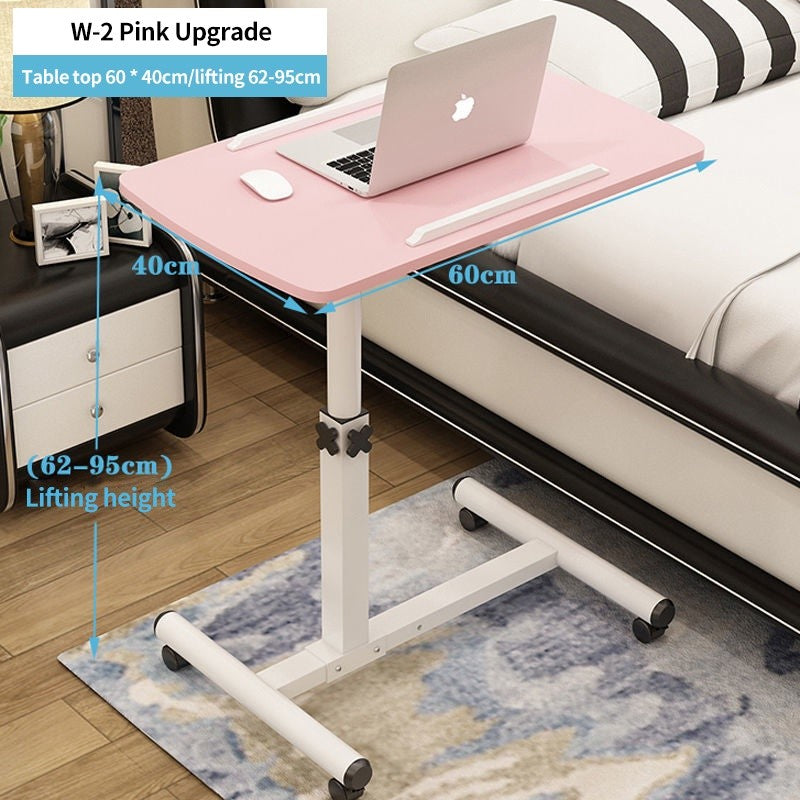 (HOME+) Simple movable laptop table lifting table bedroom folding bedside table lazy table bed small book table