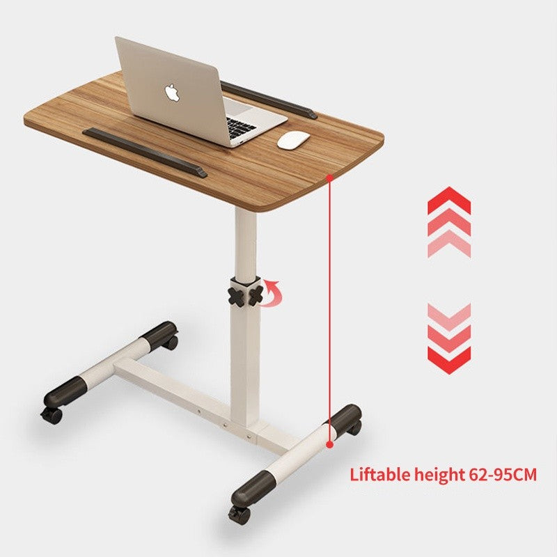 (HOME+) Simple movable laptop table lifting table bedroom folding bedside table lazy table bed small book table