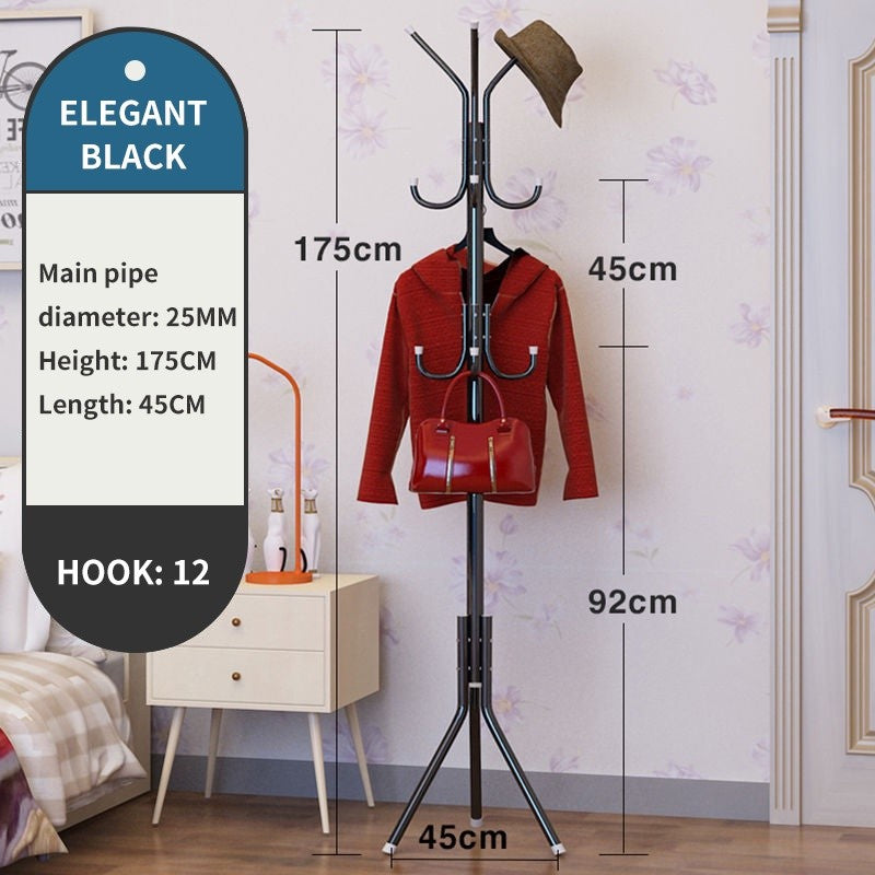 home - dyna-rack Images High Quality Grahic (HOME+) 12 Hooks Clothes Rack Hat and Coat & Garment Hanger Floor Stan ...