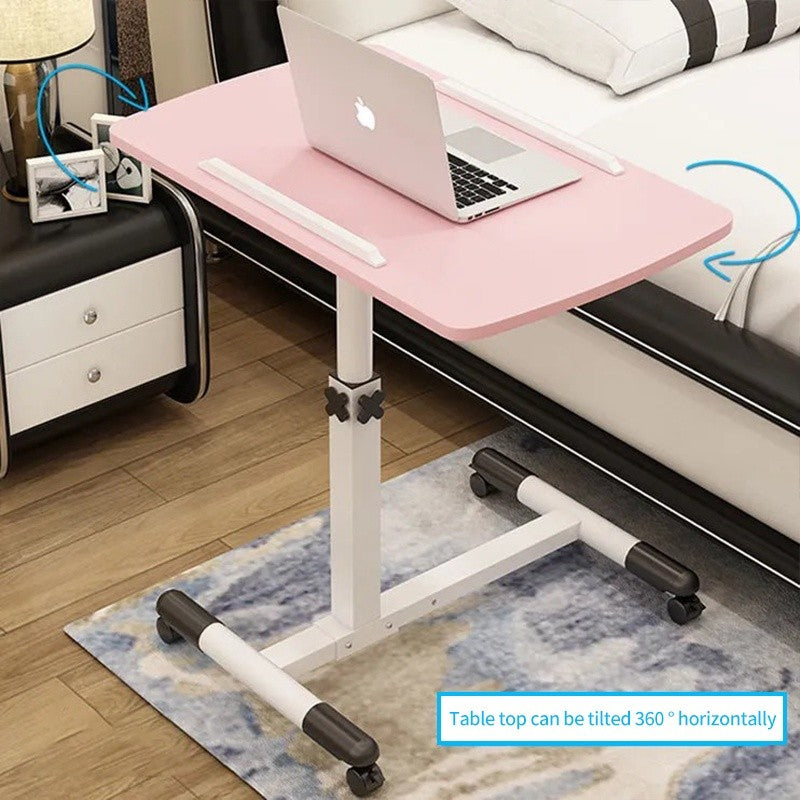 (HOME+) Simple movable laptop table lifting table bedroom folding bedside table lazy table bed small book table