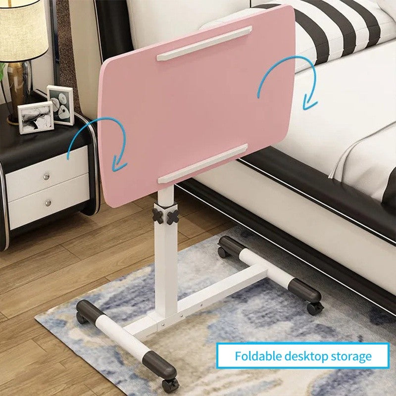 (HOME+) Simple movable laptop table lifting table bedroom folding bedside table lazy table bed small book table