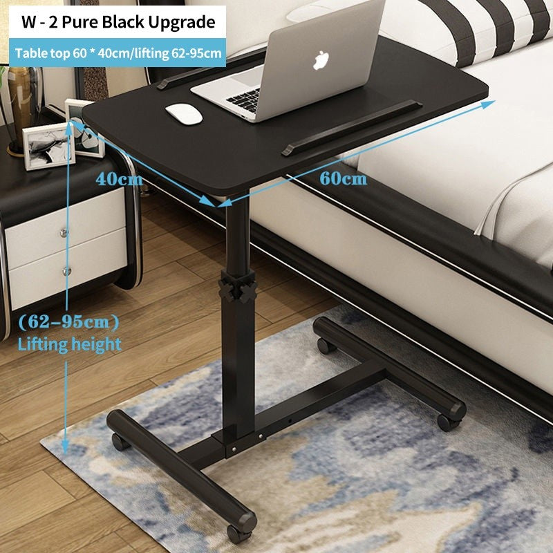 (HOME+) Simple movable laptop table lifting table bedroom folding bedside table lazy table bed small book table