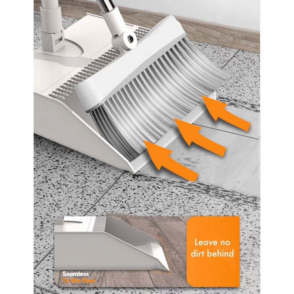 Rotatable Broom and Wind Proof Dust Pan with Broom Comb Broom Set