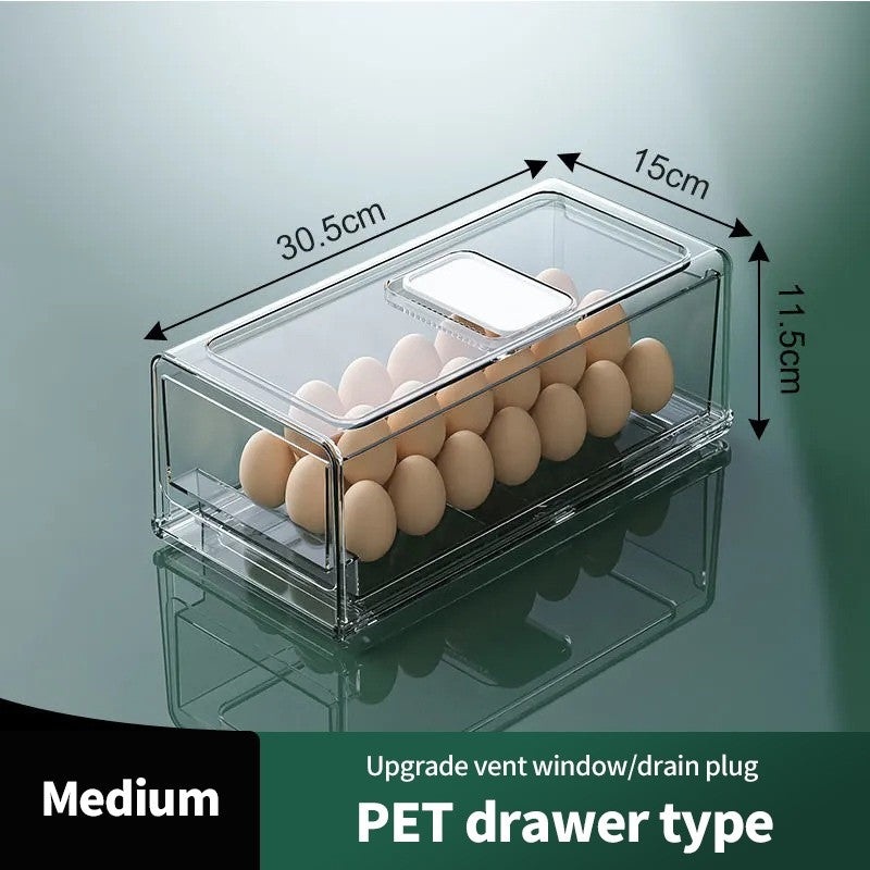 (HOME+) Local Stock Fridge storage drawer /Refrigerator Organizer/ Food Container