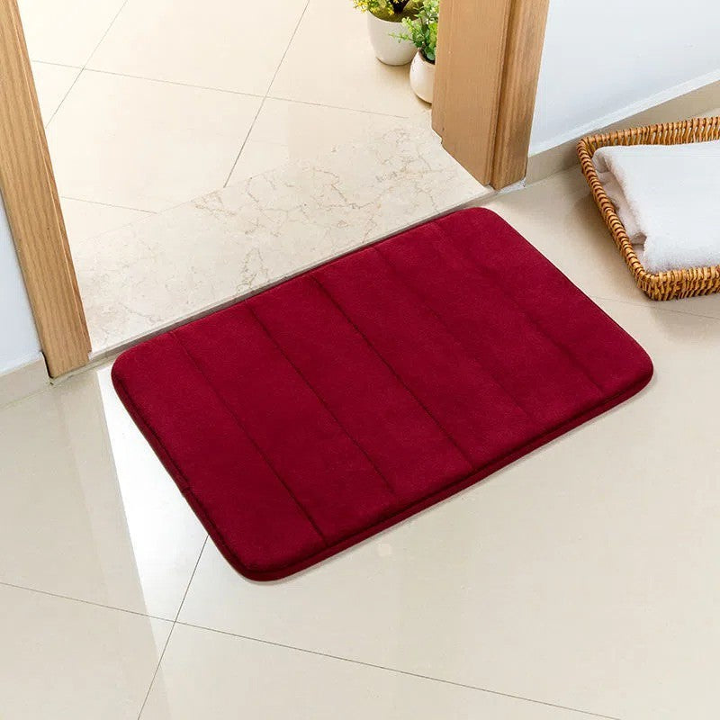 Abraca Dabra Solid Color home doormat Bathroom Non-slip Absorbent Soft Memory Foam Mat 40x60cm