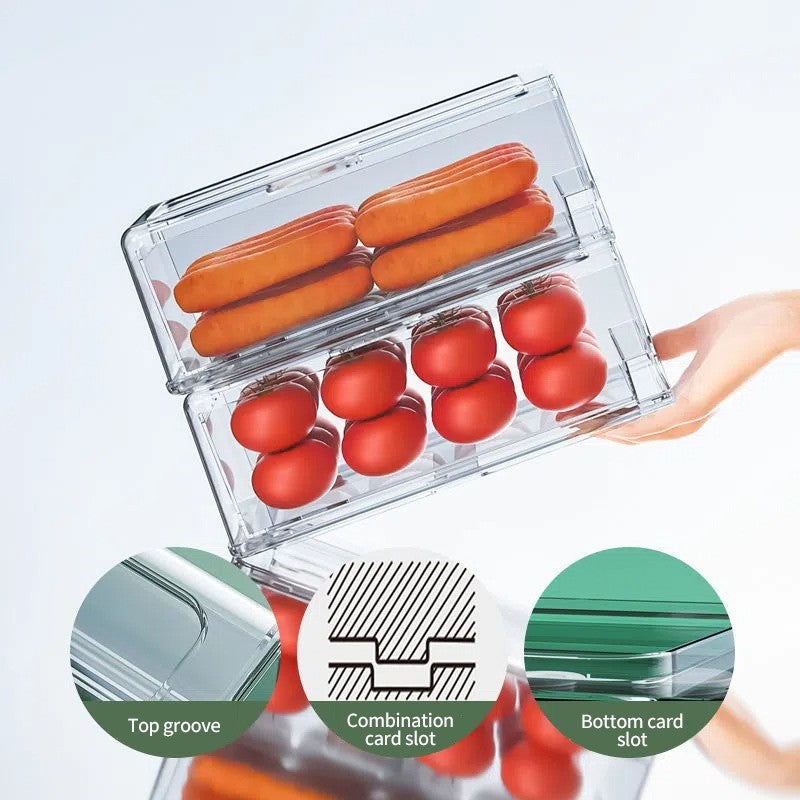 (HOME+) Local Stock Fridge storage drawer /Refrigerator Organizer/ Food Container