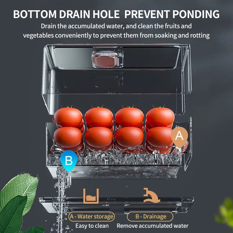 (HOME+) Local Stock Fridge storage drawer /Refrigerator Organizer/ Food Container