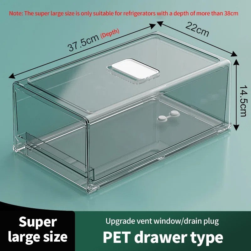 (HOME+) Local Stock Fridge storage drawer /Refrigerator Organizer/ Food Container