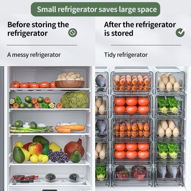 (HOME+) Local Stock Fridge storage drawer /Refrigerator Organizer/ Food Container