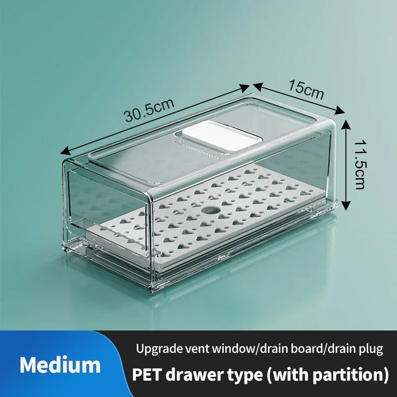 (HOME+) Local Stock Fridge storage drawer /Refrigerator Organizer/ Food Container