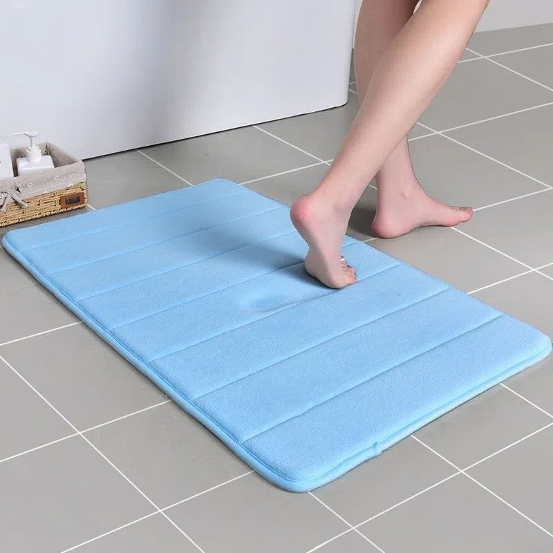 Abraca Dabra Solid Color home doormat Bathroom Non-slip Absorbent Soft Memory Foam Mat 40x60cm