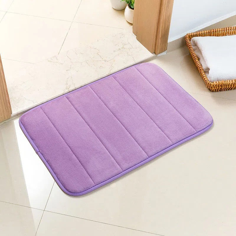 Abraca Dabra Solid Color home doormat Bathroom Non-slip Absorbent Soft Memory Foam Mat 40x60cm