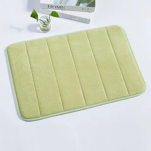 Abraca Dabra Solid Color home doormat Bathroom Non-slip Absorbent Soft Memory Foam Mat 40x60cm