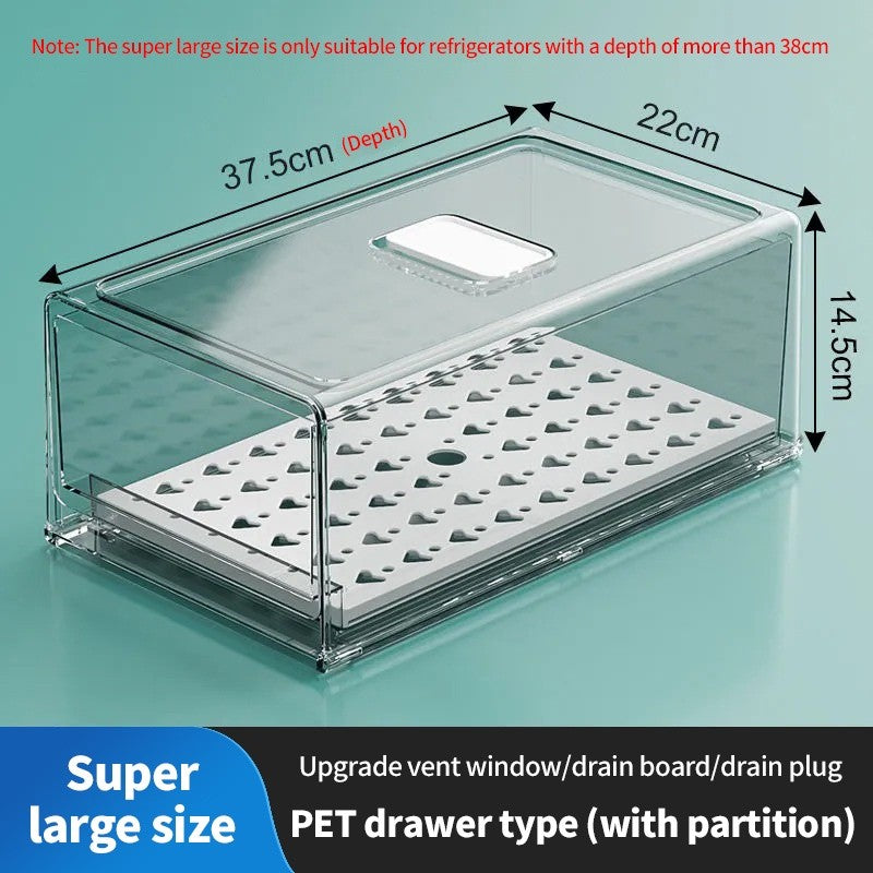 (HOME+) Local Stock Fridge storage drawer /Refrigerator Organizer/ Food Container