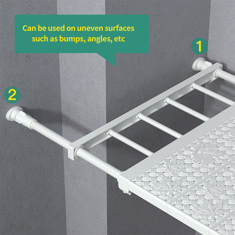 (HOME+) Wardrobe Layered Partition Storage and Expandable Wardrobe Partition Organizing Board