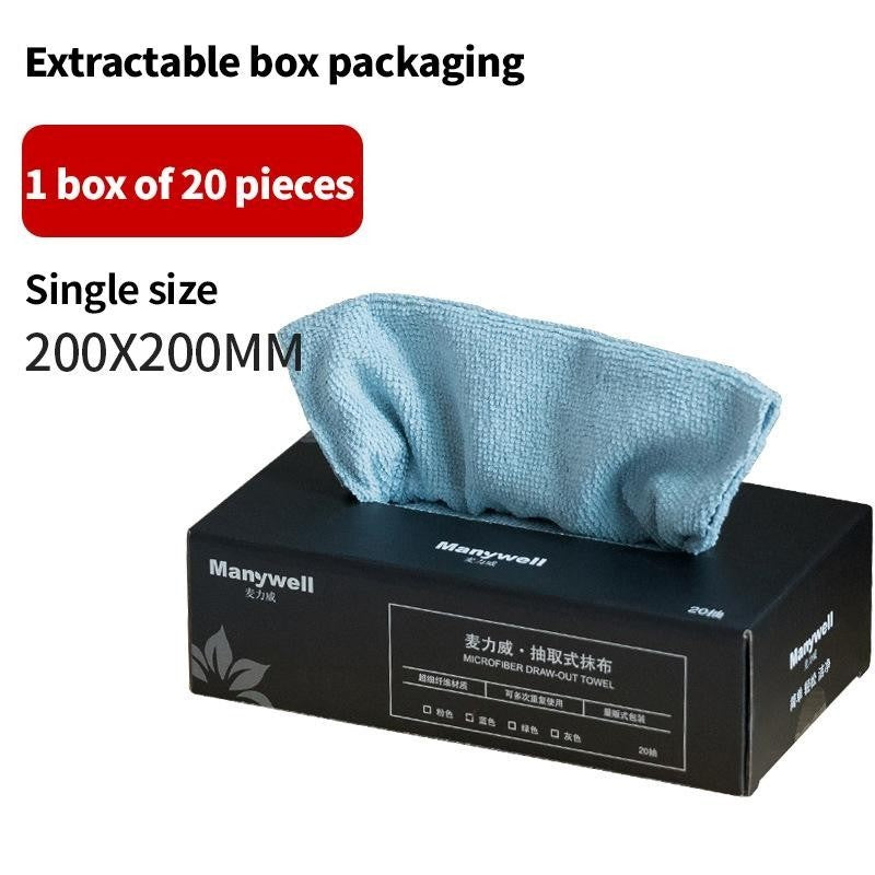 (HOME+) 20pcs Micro Fiber Cloth/ Kitchen Table Cloth/ Reusable Multipurpose Cleaning Towel/ Car Wash Cloth/ Disposable