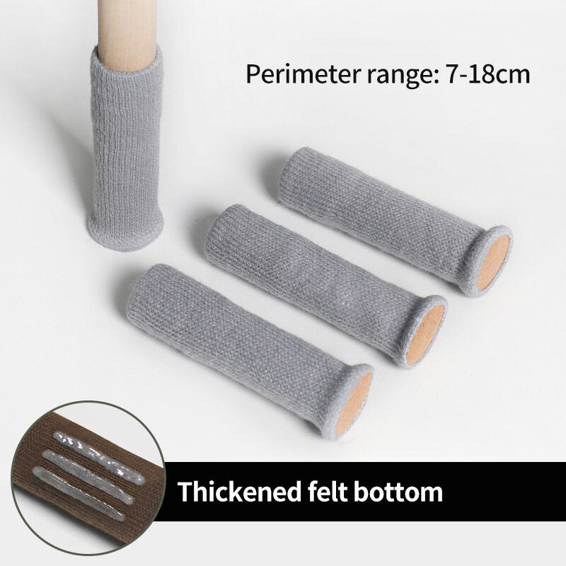 (HOME+) 4 PCS Protective Cover for Stool Feet Table and Chair Foot Pads