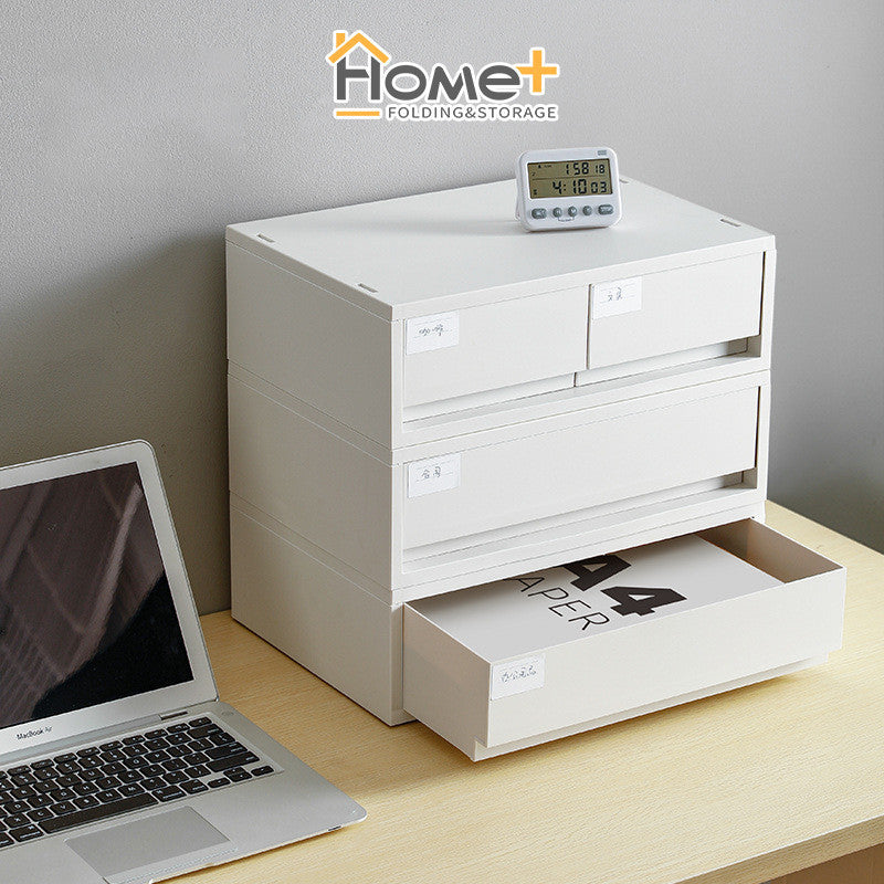 (HOME+) Drawer Style Storage Box Desktop File Storage Box