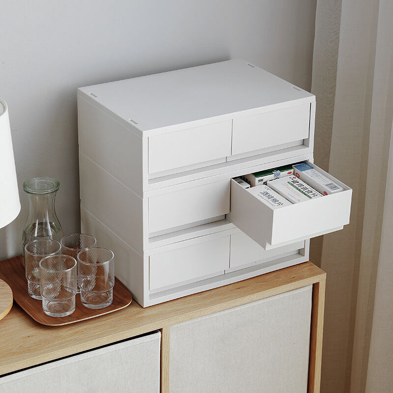 (HOME+) Drawer Style Storage Box Desktop File Storage Box