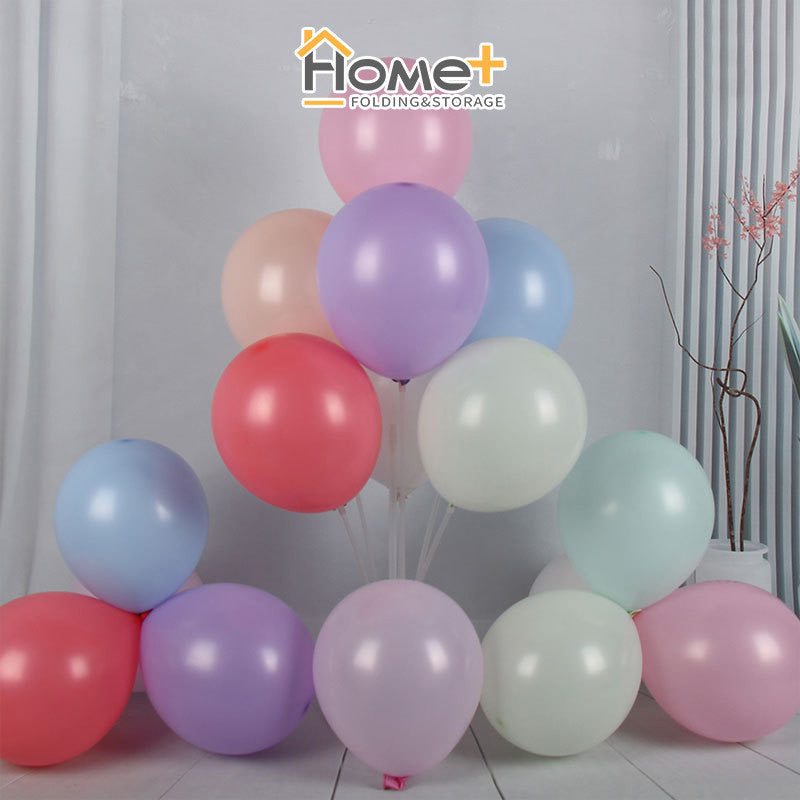 (HOME+) 10 inch Macaron Balloon Wedding Birthday Party Decoration Latex Balloon