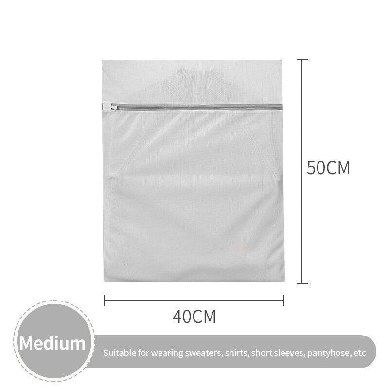 (HOME+) Laundry Bag Washing Machine Fine Mesh Wash Net for Bra Panties Lingerie Underwear Clothes Travel