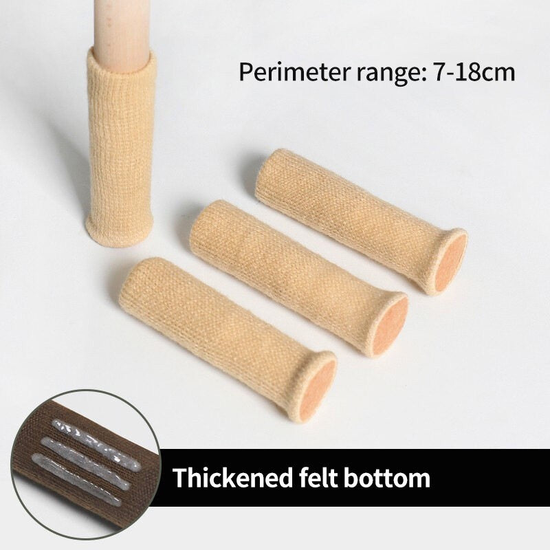 (HOME+) 4 PCS Protective Cover for Stool Feet Table and Chair Foot Pads
