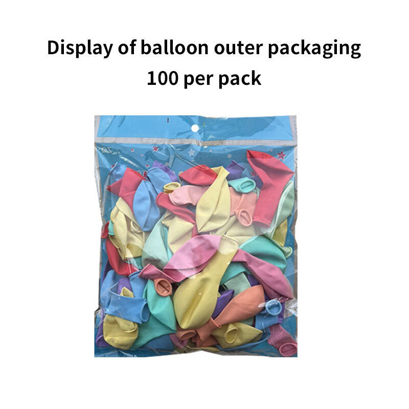 (HOME+) 10 inch Macaron Balloon Wedding Birthday Party Decoration Latex Balloon