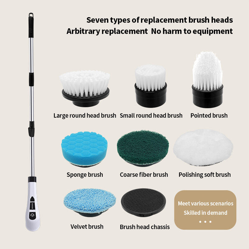 (HOME+) Multi Functional Wireless Electric Cleaning Brush