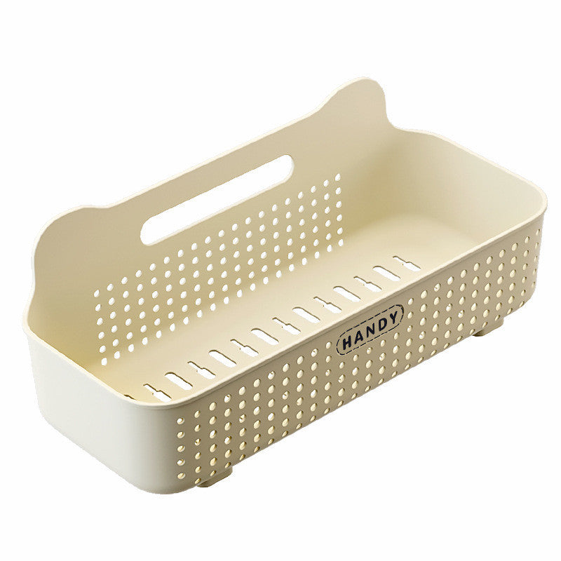 (HOME+) Kitchen Storage Rack Home Bathroom Non Perforated Wall Mounted Washbasin Drain Storage Rack