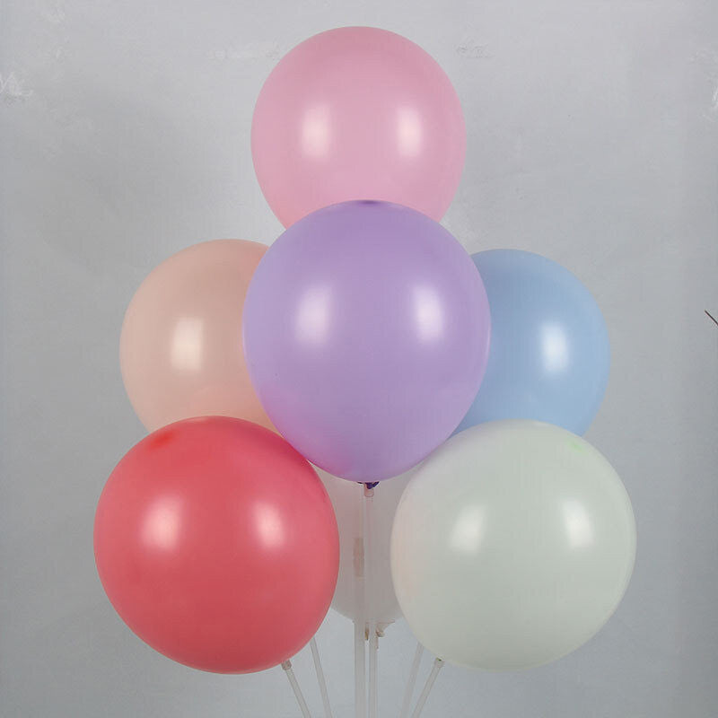 (HOME+) 10 inch Macaron Balloon Wedding Birthday Party Decoration Latex Balloon
