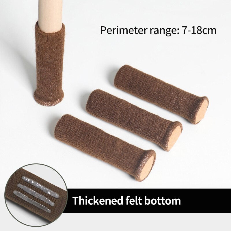 (HOME+) 4 PCS Protective Cover for Stool Feet Table and Chair Foot Pads