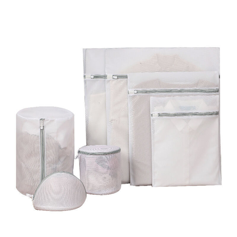 (HOME+) Laundry Bag Washing Machine Fine Mesh Wash Net for Bra Panties Lingerie Underwear Clothes Travel