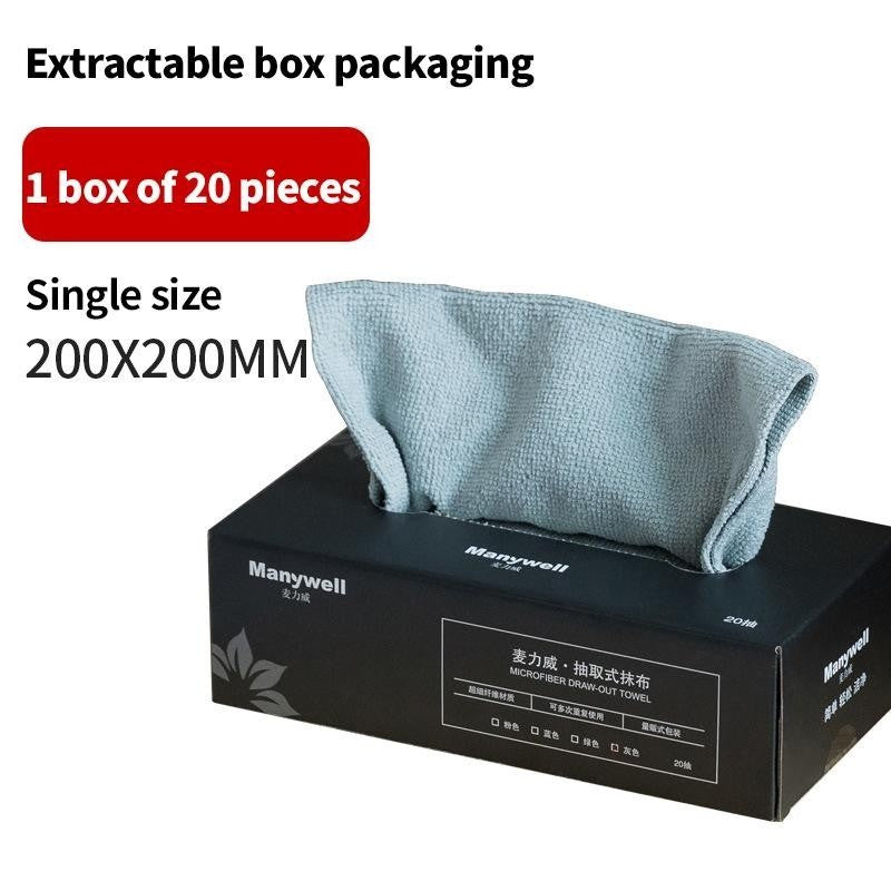 (HOME+) 20pcs Micro Fiber Cloth/ Kitchen Table Cloth/ Reusable Multipurpose Cleaning Towel/ Car Wash Cloth/ Disposable