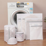 (HOME+) Laundry Bag Washing Machine Fine Mesh Wash Net for Bra Panties Lingerie Underwear Clothes Travel