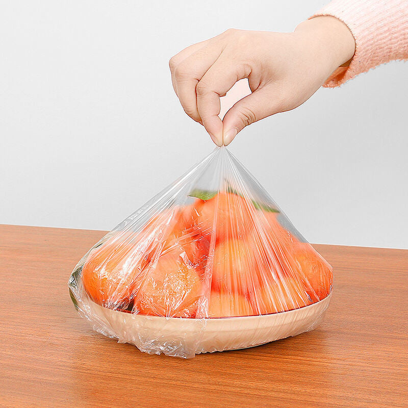(HOME+) 100PCS Disposable Cling Film Cover for Food Preservation Film