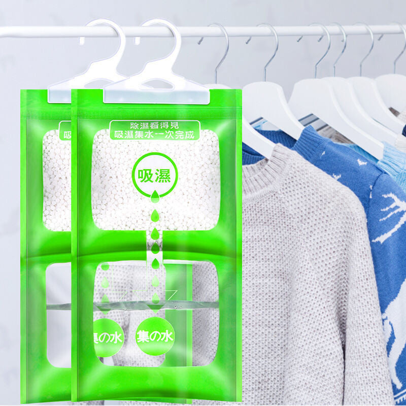 (HOME+) Household Moisture-proof Agent Hanging Dehumidification Bag Wardrobe Moisture-proof Agent Moisture Absorbing Bag