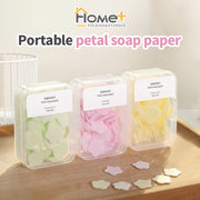 (HOME+) Portable Hand Sanitizer Disposable Travel Mini Petal Soap Tablets