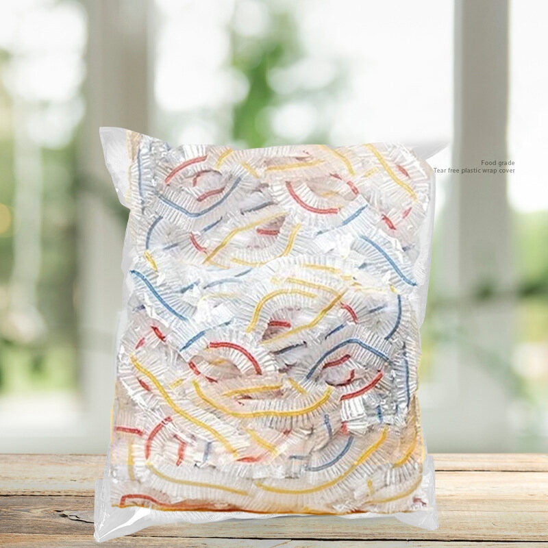 (HOME+) 100PCS Disposable Cling Film Cover for Food Preservation Film