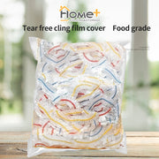 (HOME+) 100PCS Disposable Cling Film Cover for Food Preservation Film