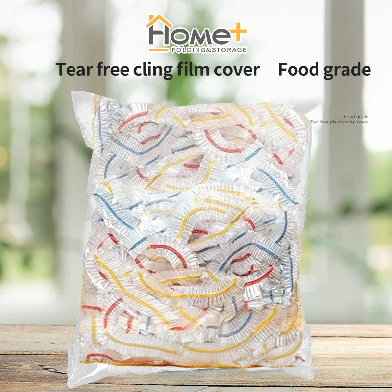 (HOME+) 100PCS Disposable Cling Film Cover for Food Preservation Film