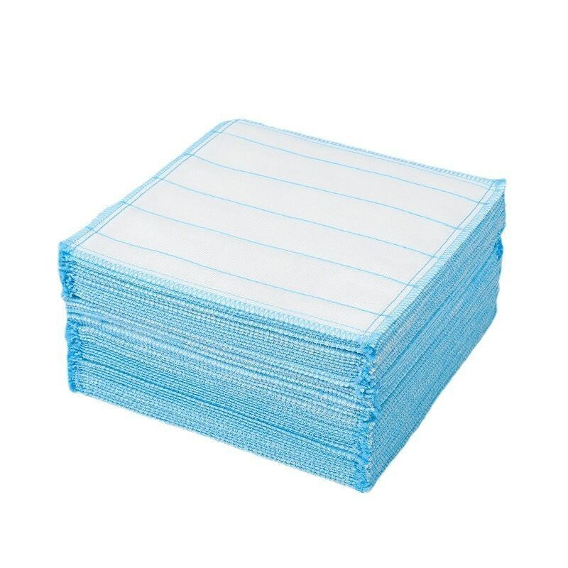 (HOME+) Cotton Yarn Dishwashing Cloth Kitchen Cloth Household Absorbent Non Greasy Pure Cotton Cloth