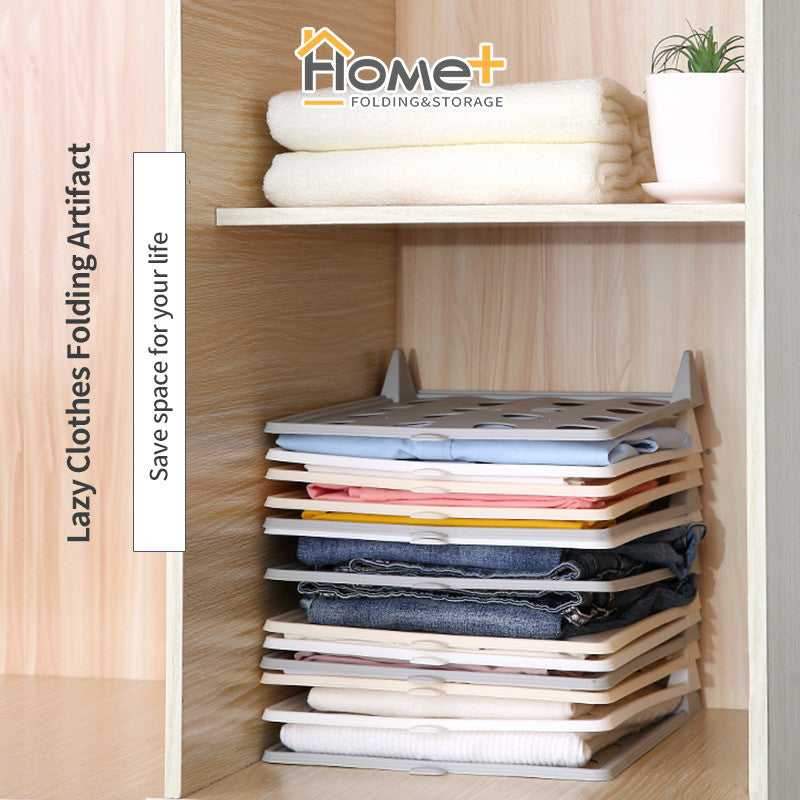 (HOME+) Wardrobe Storage Stacking Board Creative Home Lazy Stacking Board