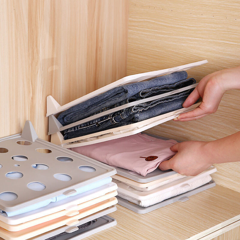 (HOME+) Wardrobe Storage Stacking Board Creative Home Lazy Stacking Board