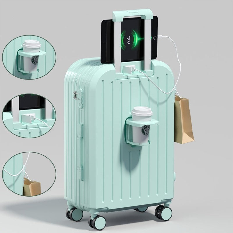 Multi Functional Luggage With Swivel Wheels for Travel Boarding