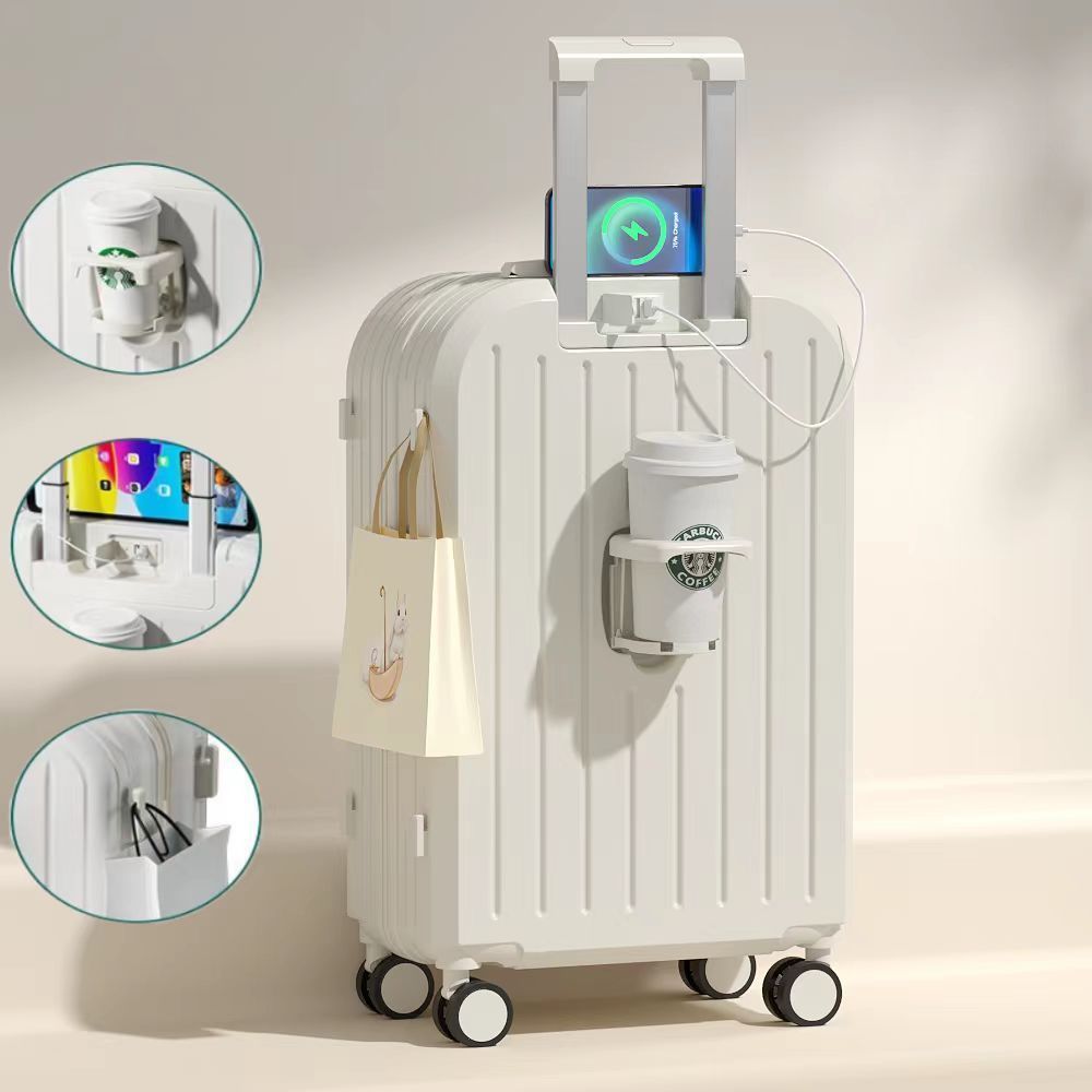 Multi Functional Luggage With Swivel Wheels for Travel Boarding