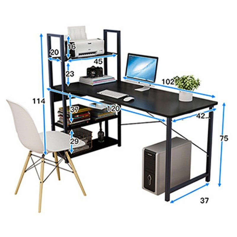 Computer Desk Home Book Desk With Bookshelf Combination Office Desk Student Desk