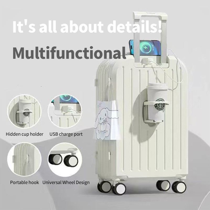 Multi Functional Luggage With Swivel Wheels for Travel Boarding