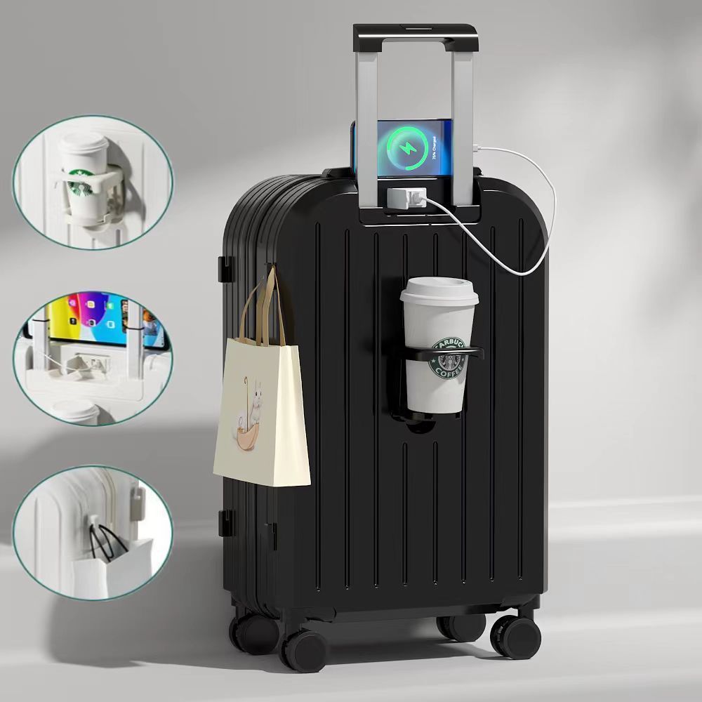 Multi Functional Luggage With Swivel Wheels for Travel Boarding