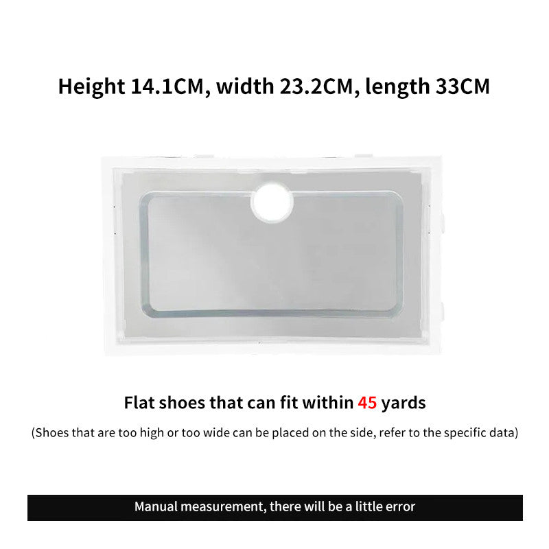 Plastic storage box dust-proof and moisture-proof shoe rack shoe storage cabinet household simple transparent shoe box