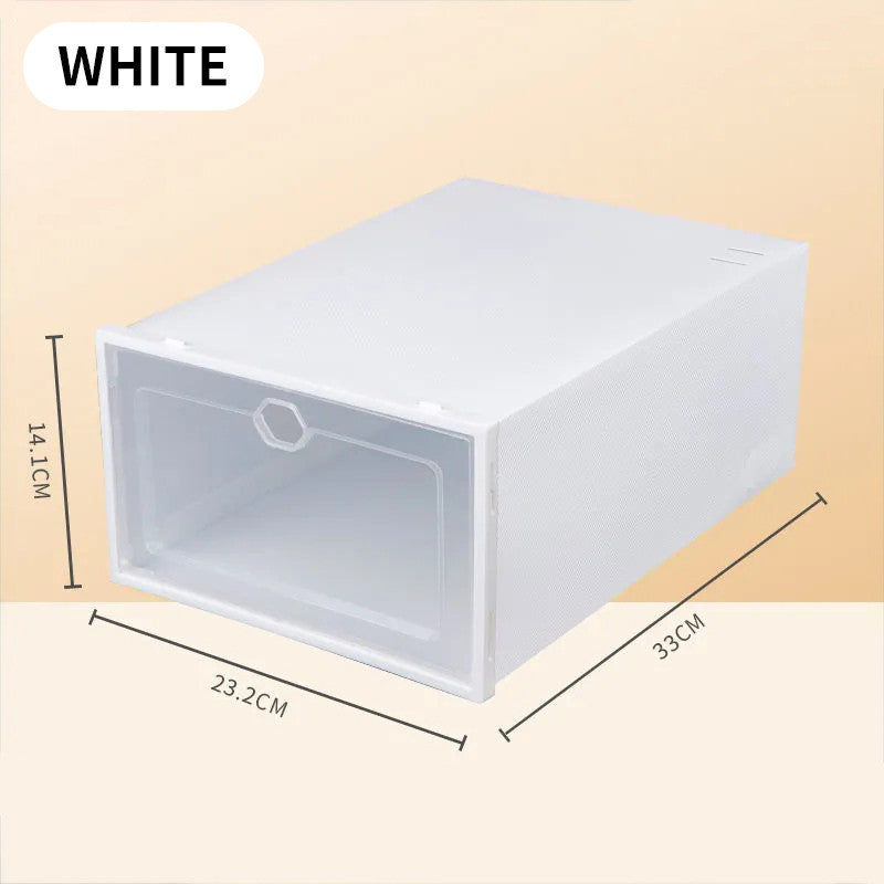 Plastic storage box dust-proof and moisture-proof shoe rack shoe storage cabinet household simple transparent shoe box